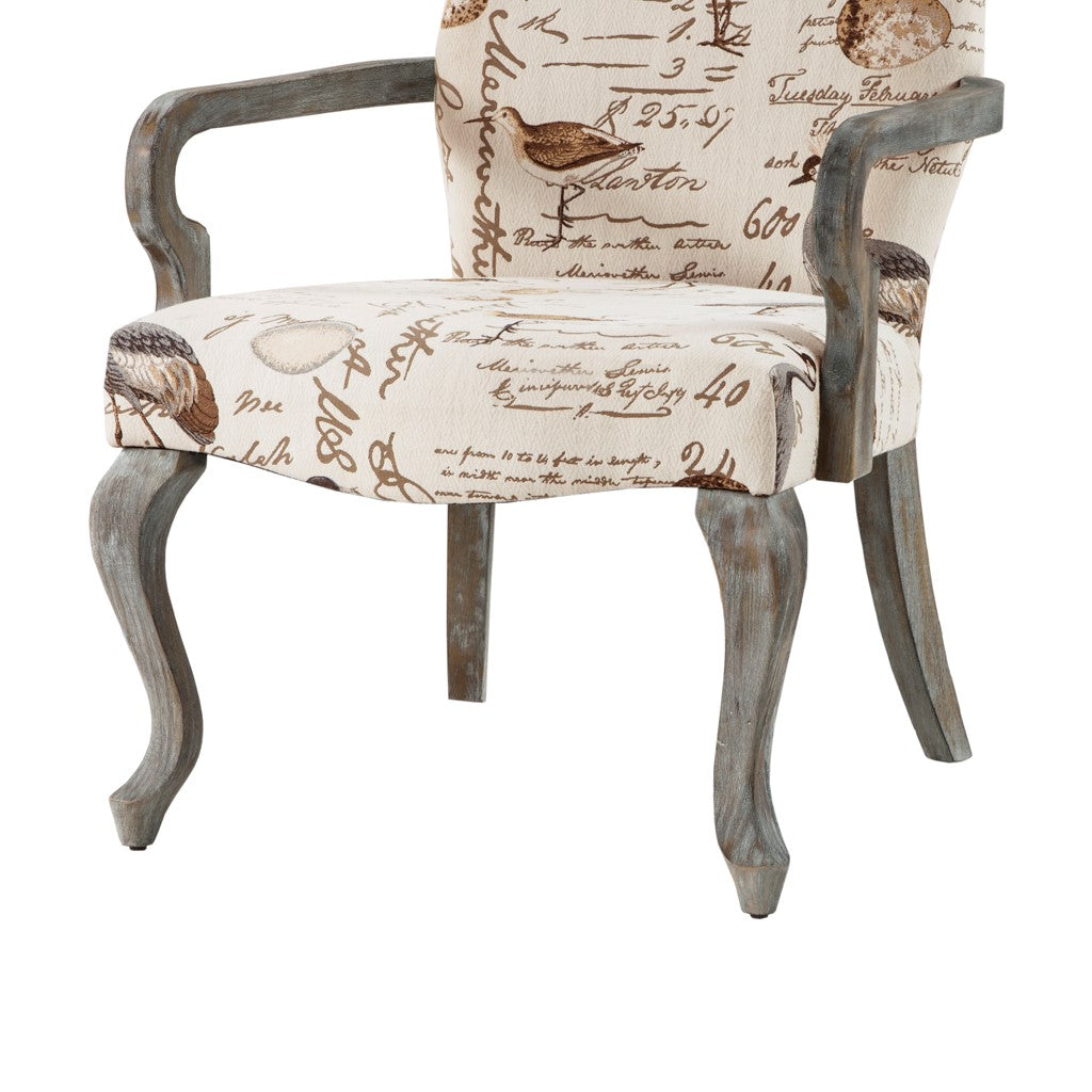 Arnau Goose Neck Ivory Multi Arm Chair