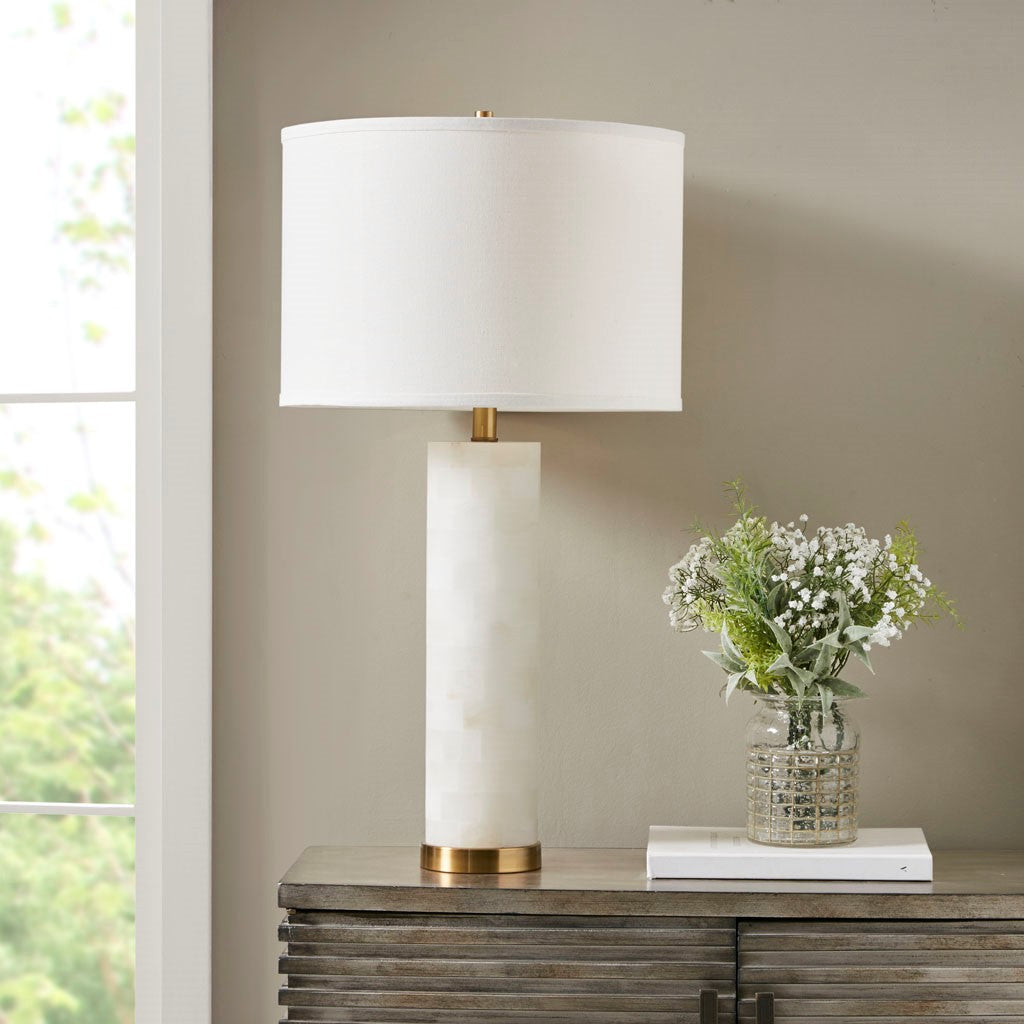 White Prague Table Lamp