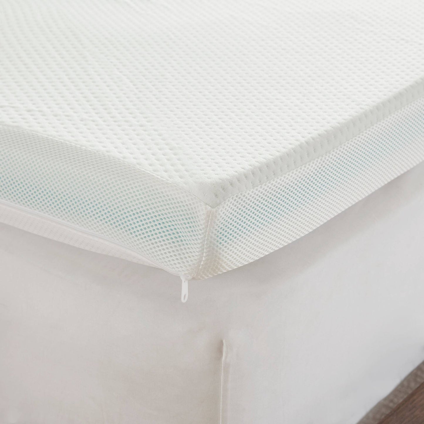 3" 3 Zone Memory Foam White Mattress Topper Mattress Topper By Olliix/JLA HOME (E & E Co., Ltd)