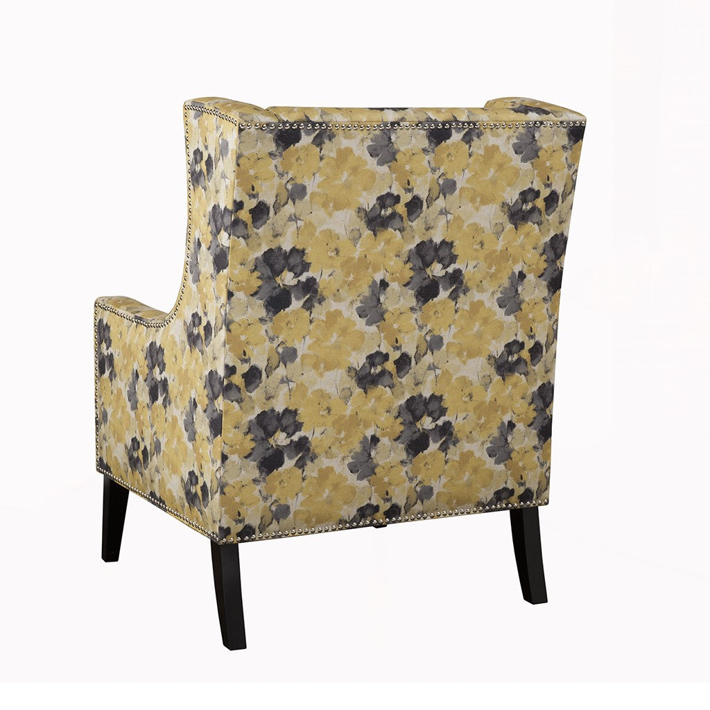 Barton Yellow Wing Chair