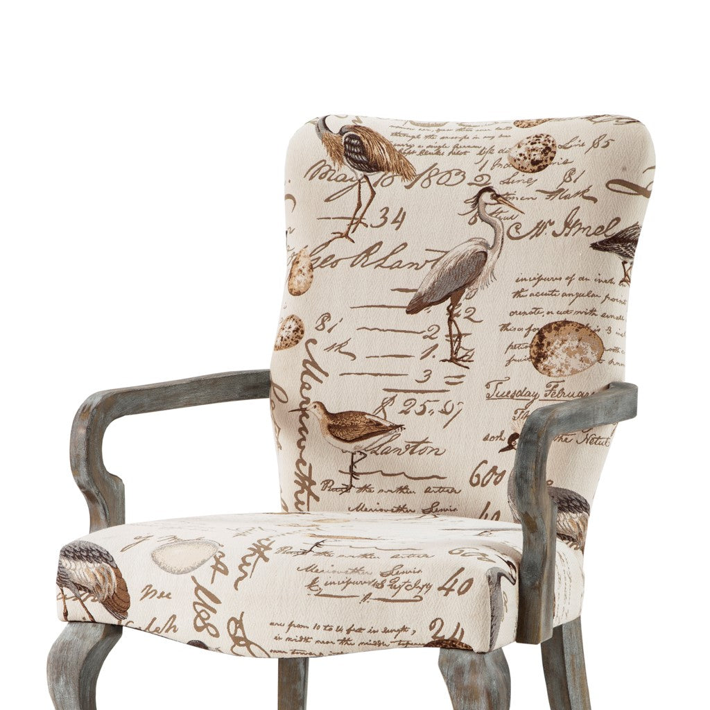 Arnau Goose Neck Ivory Multi Arm Chair