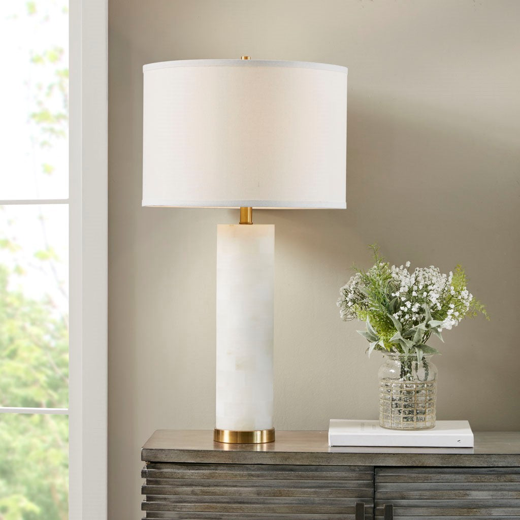 White Prague Table Lamp