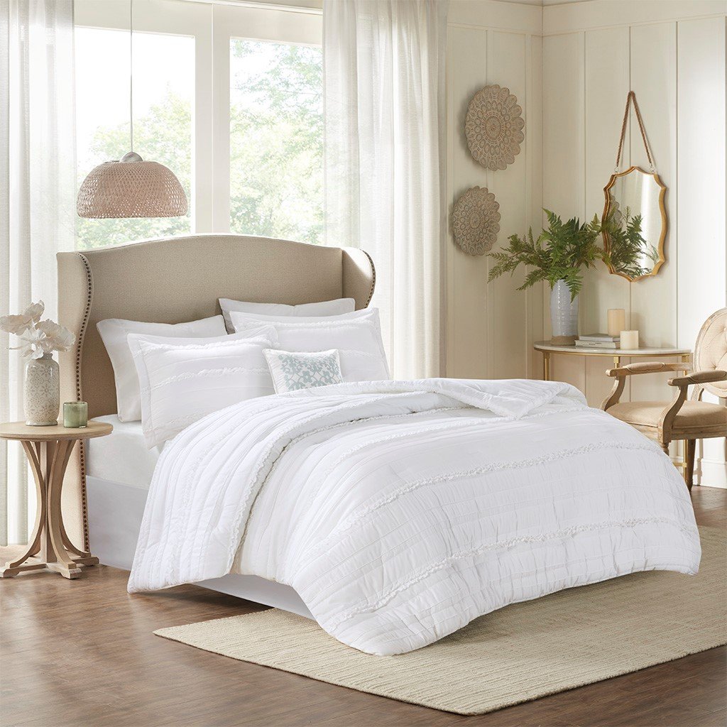 Chesapeake White 5-Piece Comforter Set Comforter Sets By Olliix/JLA HOME (E & E Co., Ltd)