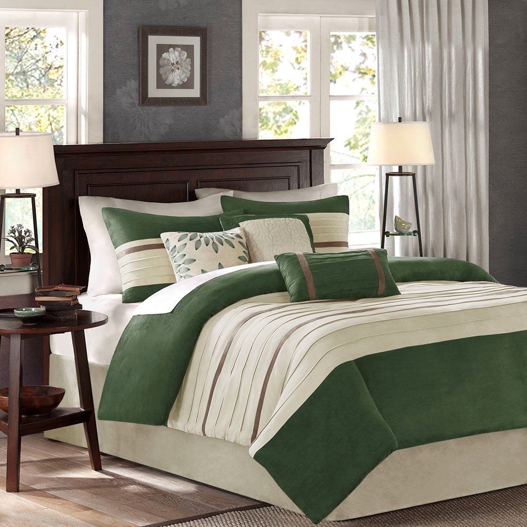 Palmer Green 7-Piece Comforter Set Comforter Sets By Olliix/JLA HOME (E & E Co., Ltd)